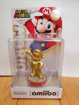 Nintendo Gold Mario Amiibo First Print
