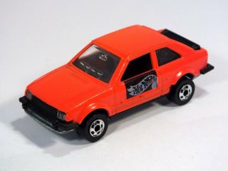 Hot Wheels 1983 Bw Ford Escort Made In India Orange - Red