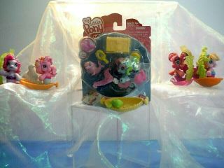 My Little Pony Ponyville Mermaid Castle Ride Seats,  Ponys,  Pets,  NIB Playset 2