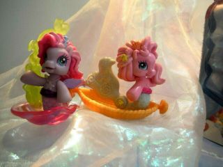 My Little Pony Ponyville Mermaid Castle Ride Seats,  Ponys,  Pets,  NIB Playset 5