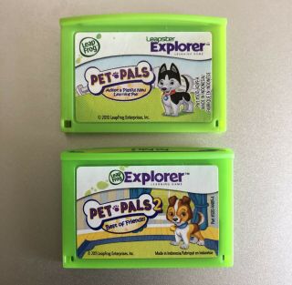 Leapfrog Leappad Leapster Explorer Game Cartridge Pet Pals 1 And 2