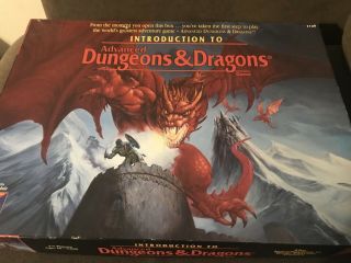 Tsr Ad&d 2nd Ed Introduction To Advanced Dungeons & Dragons Game (2nd P Box Vg,