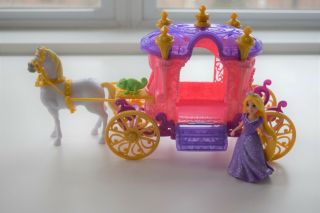 Disney Princess Magiclip Little Kingdom Royal Carriage Rapunzel Maximus