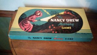 Rare Vintage “the Nancy Drew Mystery Game” Board Game By Parker Brothers 1957