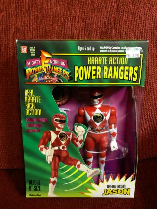 Mighty Morphin Power Rangers Karate Kick Red Ranger 8 " Action Figure Jason 1994