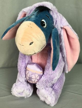 Disney Eeyore Dressed In Purple Bunny Suit Winnie The Pooh Stuffed Animal Plush