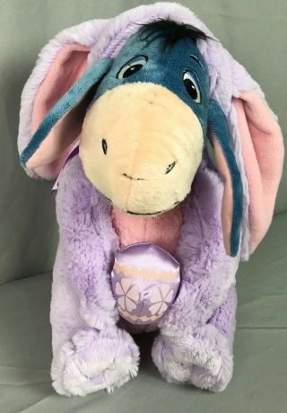Disney Eeyore Dressed in Purple Bunny Suit Winnie The Pooh stuffed animal plush 2
