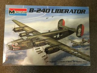 Monogram 1/48 B - 24d Liberator Plastic Model Kit Complete In Open Box