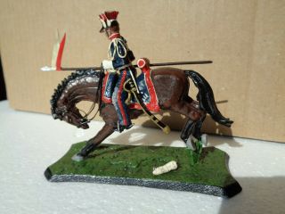 Stadden Napoleonic French Cavalry,  Polish Lancer Painted Lead 54mm Soldier