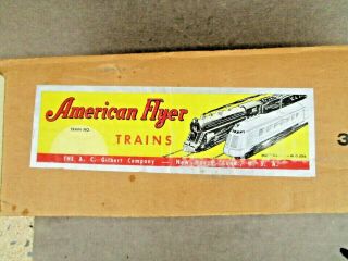 1946 Passenger Set Box Box 4603 American Flyer Toy Train S Gauge Poatwar Complt
