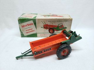 Vintage 1:16 Scale Idea Manure Spreader Wagon Plastic Toy Rare