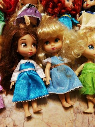 11 Disney Princess Petite Toddler Dolls SET of Ariel Rapunzel Elsa Tinkerbell. 5