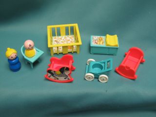 Vintage Fisher Price Little People Mom,  Baby & Accessories
