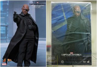 Hot Toys 1/6 Mms315 Nick Fury Action Figure Captain America:the Winter Soldier