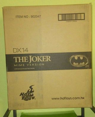 Hot Toys Dx14 Dx 14 Batman 1989 Jack Nicholson The Joker (mime Version) Nib