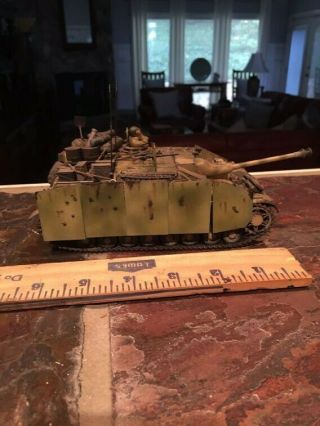 Tank Model Ww 2 German Sturmgechutz Iii Or Stug Tank,  1/35 Scale By Tamiya Built
