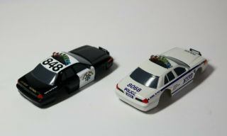 AFX HO scale police slot car bodies - set of 2 for one great price 2