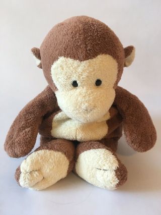Ty Pluffies Dangles The Monkey Brown / Tan Plastic Eyes Stuffed Animal Plush