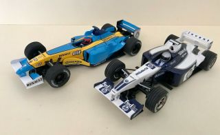 Scalextric 1/32 Slot Car,  Renault & Williams Bmw F1 Formula 1 Cars,  Unboxed
