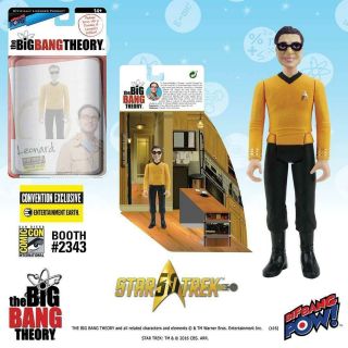Bbp The Big Bang Theory 3 3/4 Action Figure - Leonard - Star Trek Exclusive