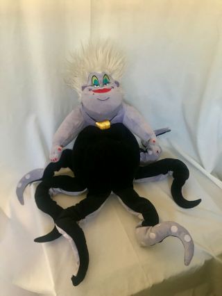 Disney Store Ursula Plush Doll Villain Stuffed Animal The Little Mermaid 24 Inch