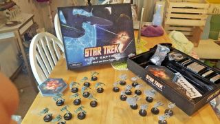 Well Painted Star Trek Fleet Captains Board Game by WizKids,  UPGRADED TILES 4