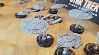 Well Painted Star Trek Fleet Captains Board Game by WizKids,  UPGRADED TILES 6