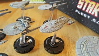 Well Painted Star Trek Fleet Captains Board Game by WizKids,  UPGRADED TILES 7