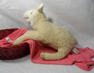 Folkmanis Lamb Hand Puppet White Cream Baby Sheep Plush 14 " Spring Easter Toy