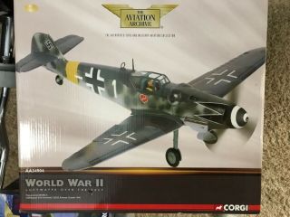 Corgi Aviation Archive Collector Series Aa34904 Messerschmitt Bf 109g Diecast Mo