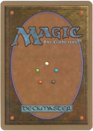 mtg magic SIGNED CHAOS ORB collector ' s edition NM 2