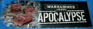 Warhammer 40k Apocalypse Litho Sign (1st Edition) Games Workshop Promo