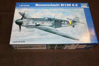 Trumpeter 1/24 02406 Messerschmitt Bf109 G - 2 Model Kit Good Kit