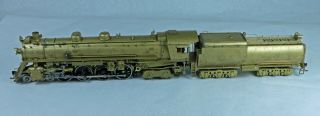 Master Series Brass Gs - 1 4 - 8 - 4 Powered Steam Locomotive Unpainted Ho Scale 1/87