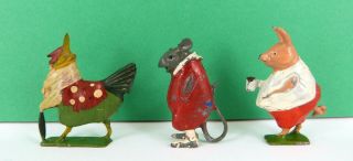 Pre War Britains Cadburys Cococubs Henrietta F Feathers,  Will Mouse & Peter Pig