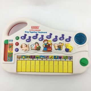 Vintage Vtech Little Smart Sing Together Keyboard Musical Toy Piano