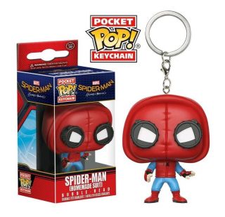 Funko - - Spider - Man: Homecoming - Spider - Man (homemade Suit) Pocket Pop Keychain