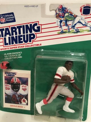 1988 Starting Lineup Gerald Riggs Figure Card Football Toy Atlanta Falcons Rare