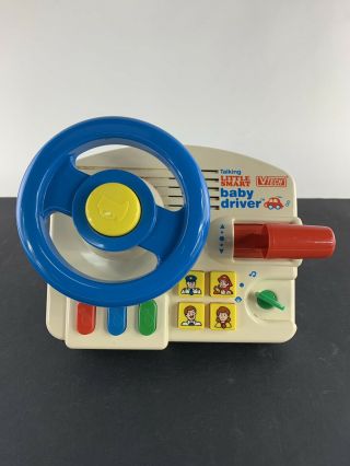Vintage Toy - Vtech - Talking Little Smart - Baby Driver - Batteries