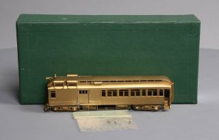 Pacific Fast Mail Ho Scale Brass D&rgw Motor Car - Undecorated Ex/box