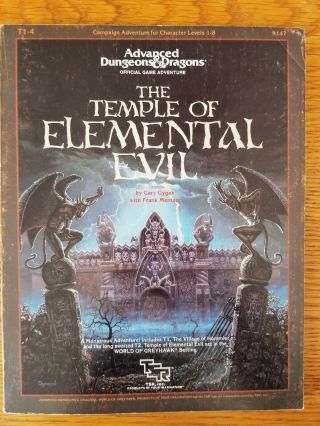 The Temple Of Elemental Evil: T1 - 4 Advanced Dungeons & Dragons 1st Edition