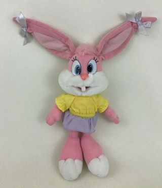 Tiny Toons Adventures Babs Rabbit Toy 10 " Plush Stuffed Playskool Vintage 90s