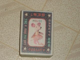 Maileg Matchbox Mouse Ballerina Danish Design In Bed With Pillow & Blanket So Cu