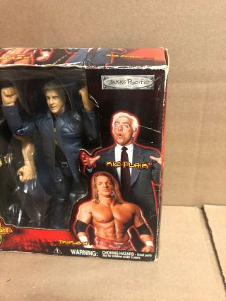 WWF WWE Evolution Randy Orton Ric Flair Triple H Exclusive Box Set Jakks Limited 2