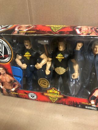 WWF WWE Evolution Randy Orton Ric Flair Triple H Exclusive Box Set Jakks Limited 3