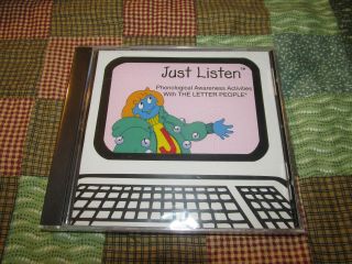 The Letter People Company A - Z Just Listen Cd Disc Computer Game Kids Home School