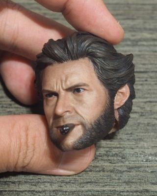 Eleven 1/6 Scale Wolverine Logan Hugh Jackman Head Sculpt with Cigar 7