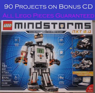 Lego 8547 Mindstorms Nxt 100 Complete,  Bonus Cd W 90 Great Projects Set 329