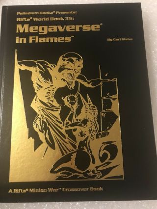 Rifts World Book 35 Megaverse In Flames By Carl Gleba (2014,  Hc) Signed Limited