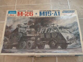 M - 26 Tractor Truck And M15 - A1 45 - Ton,  Semi Trailer - 1/35 - Peerless Max - Motorized